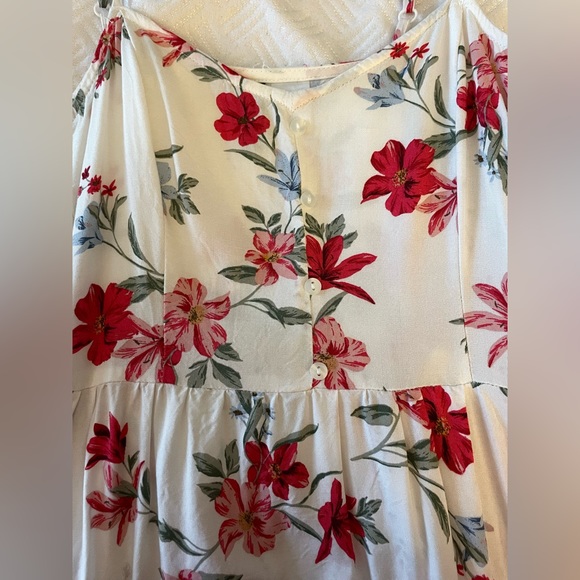 Mini white floral dress - Picture 3 of 3